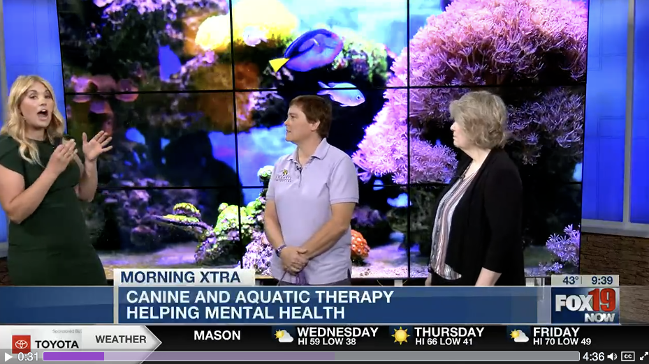 Christ Hospital, Aquatic Interiors offering canine therapy 