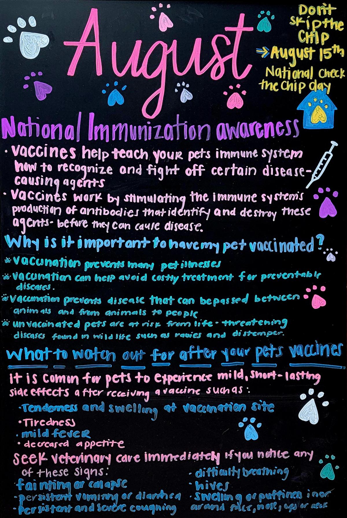 National Immunization Awareness for Your Pets